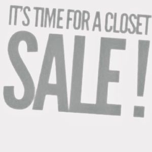 Closet Clean-Out Sale!